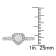 1/3 CT TGW Opal and 1/7 CT TW Diamond Heart Halo Ring in Sterling Silver