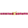 48 1/2 CT TGW Created Ruby Tennis Necklace in Yellow Gold Plated
Sterling Silver