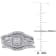 1/2 CT TW Princess Cut and Round Diamond Halo Split Shank Bridal Set in
Sterling Silver