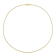 Oval Ball Chain Necklace in Yellow Plated Sterling Silver