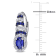 2 1/5 CT TGW Created Blue and White Sapphire Earrings in Sterling Silver
with Black Rhodium Plated