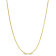 1.2MM Snake Chain Necklace in Yellow Plated Sterling Silver