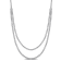 8 7/8ctw Lab-Grown Diamond Double Strand Necklace in 14K White Gold
