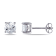 Cubic Zirconia Stud Earrings in Sterling Silver