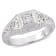 1/7 CT TW Diamond Ring in Platinum