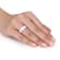 2 1/5 CT TGW Opal 3-Stone Heart Ring in Sterling Silver