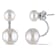 7-10.5 MM Freshwater Cultured Pearl Earrings with Jackets in Sterling Silver