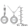 7.5-8MM Freshwater Cultured Pearl and 1/10 CT TW Diamond Earrings and
Pendant Set in Sterling Silver
