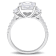 3 1/5 CT TGW Created Moissanite 3-Stone Ring in Sterling Silver
