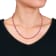 17 CT TGW Pink Tourmaline Beaded Necklace with Rose Plated Sterling
Silver Clasp