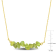 1 4/5 CT TGW Peridot Bead Necklace in Yellow Plated Sterling Silver