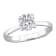 1 CT TW Lab-Grown Diamond Engagement Ring in 14K White Gold