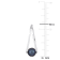 8-8.5 MM Black Freshwater Cultured Pearl Earrings in Sterling Silver