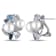 3 1/2 CT TGW Created White Sapphire, Multicolor Topaz and Cultured Pearl
Earrings in Sterling Silver