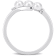 3.5-4MM Freshwater Cultured Pearl and Diamond Accent 3-Stone Bypass Ring
in Sterling Silver