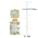 7 4/5 CT TGW Green Quartz Dangle Earrings in Yellow Gold Plated Sterling Silver