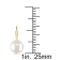 7-7.5MM Freshwater Cultured Pearl Drop Earrings in 10K Yellow Gold