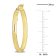 29mm Oval Hoop Earrings in 10k Yellow Gold