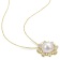 8.5-9MM Freshwater Cultured Pearl and 1 CT TGW White Topaz Pendant in
Yellow Sterling Silver