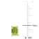 1 7/8 CT TGW Octagon Peridot Stud Earrings in Sterling Silver