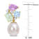 9-9.5MM Cultured Pearl and 4 3/4 ctw Multi-Gemstone Earrings in 14K
Yellow Gold Over Sterling Silver
