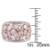6 CT TGW Rose Quartz and Diamond Accent Ring in 18K Rose Gold Over
Sterling Silver