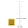 1ctw Tiger Eye Square Stud Earrings in 18K Yellow Gold Over Sterling Silver