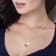 8-8.5MM Freshwater Cultured Pearl Crescent Moon Pendant with Chain in
Yellow Sterling Silver