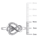 1/10 CT TW Diamond Infinity Heart Ring in Sterling Silver