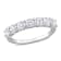 1 CT DEW Created Moissanite Anniversary Band in Sterling Silver