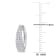 2/5 CT TGW Created Moissanite Hoop Earrings in Sterling Silver