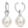 11-11.5MM South Sea Cultured Pearl and 1/10 CT TW Diamond Earrings in
14K White Gold