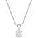0.50ctw Lab-Grown Diamond Solitaire Pendant with Chain in 14K White Gold