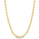 Oval Ball Chain Necklace in Yellow Plated Sterling Silver