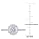 1 1/4 CT DEW Created Moissanite Halo Ring in Sterling Silver