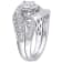 1/5 CT TW Diamond Vintage Bridal Set in Sterling Silver