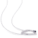 1 5/8 CT TGW Created Blue and White Sapphire Heart Necklace in Sterling Silver