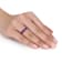 2 1/3 CT TGW African-Amethyst Semi-Eternity Band In Rose Gold Plated
Sterling Silver