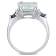 3 1/3 CT TGW Ice Aquamarine, Blue Sapphire and Diamond-Accent Cocktail
Ring in Sterling Silver