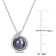 8-8.5MM Black Freshwater Cultured Pearl and Diamond Accent Pendant with
Chain in Sterling Silver