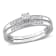 1/5 CT TW Diamond Bridal Set in Sterling Silver