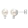 8-8.5 MM Freshwater Cultured Pearl and 1/8 CT TW Diamond Stud Earrings
in Sterling Silver