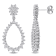 2 1/5 CT DEW Created Moissanite Open Teardrop Dangle Earrings in
Sterling Silver