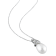 9-9.5MM Freshwater Cultured Pearl and Diamond Twist Pendant with Chain
in Sterling Silver