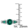 1 5/8 CTW Created Emerald and 1/6 CT TW Diamond 3-Stone Infinity Ring in
Sterling Silver
