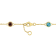 2 CT TGW Multi-Gem By The Yard Bracelet in 14K Yellow Gold