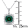 2 3/8 CT TGW Multi-Gemstones and Diamond Accent Pendant with Chain in
Sterling Silver