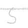 16 CT TGW White Topaz Beaded Necklace in Sterling Silver Clasp
