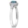 5/8 CTW London Blue Topaz and Diamond Accent Promise Ring in Sterling Silver