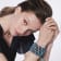 Shambhala Cuff Bracelet on Brown Cotton Cord with Turquoise and White
Cubic Zirconia Beads